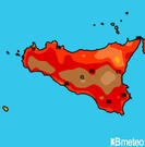 Previsioni temperature Italia per martedì, 30 luglio il pomeriggio