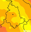 Previsioni temperature Italia per martedì, 30 luglio la mattina