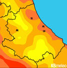 Previsioni temperature Italia per martedì, 30 luglio la sera
