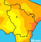Previsioni temperature Italia per martedì, 30 luglio la notte