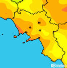 Previsioni temperature Italia per martedì, 30 luglio la notte