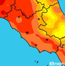 Previsioni temperature Italia per martedì, 30 luglio la sera