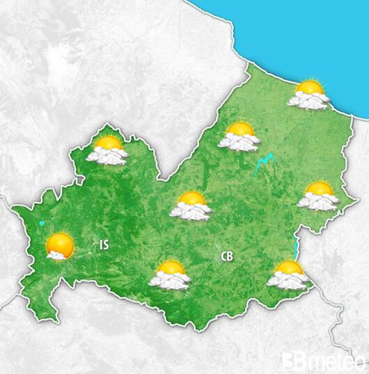 Previsioni meteo Molise per sabato, 03 agosto