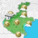 Previsioni meteo Veneto per domenica, 04 agosto la notte