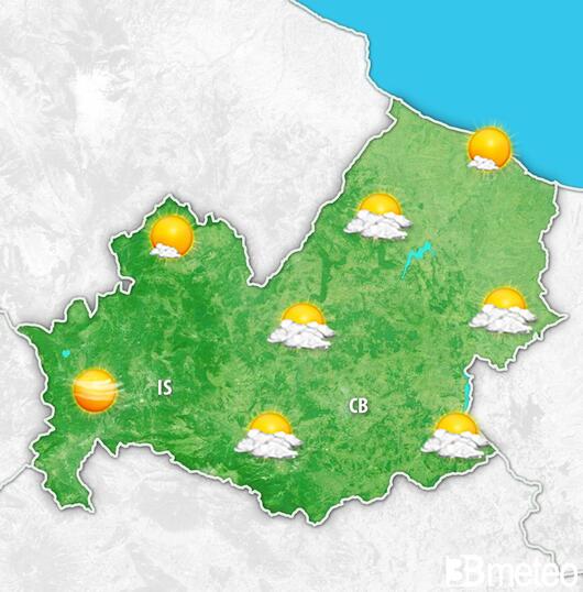 Previsioni meteo Molise per domenica, 04 agosto