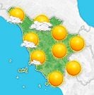 Previsioni meteo Toscana per mercoledì, 07 agosto il pomeriggio