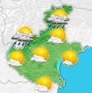 Previsioni meteo Veneto per mercoledì, 07 agosto il pomeriggio