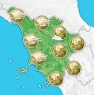 Previsioni meteo Toscana per mercoledì, 07 agosto la sera
