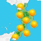 Previsioni meteo Calabria per mercoledì, 07 agosto la mattina