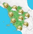 Previsioni meteo Toscana per giovedì, 08 agosto la notte