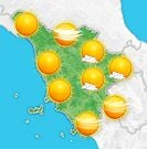 Previsioni meteo Toscana per giovedì, 08 agosto il pomeriggio