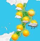 Previsioni meteo Calabria per giovedì, 08 agosto il pomeriggio