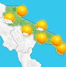 Previsioni meteo Puglia per giovedì, 08 agosto la mattina