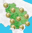Previsioni meteo Basilicata per venerdì, 09 agosto la notte