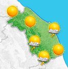 Previsioni meteo Marche per venerdì, 09 agosto il pomeriggio