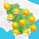 Previsioni meteo Basilicata per venerdì, 09 agosto il pomeriggio