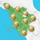 Previsioni meteo Toscana per venerdì, 09 agosto la sera