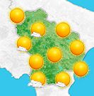 Previsioni meteo Basilicata per venerdì, 09 agosto la mattina