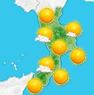 Previsioni meteo Calabria per venerdì, 09 agosto la mattina