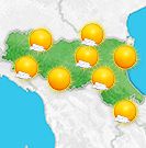 Previsioni meteo Emilia Romagna per venerdì, 09 agosto la mattina