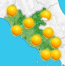 Previsioni meteo Lazio per venerdì, 09 agosto la mattina