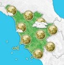 Previsioni meteo Toscana per sabato, 10 agosto la notte
