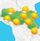 Previsioni meteo Emilia Romagna per domenica, 11 agosto il pomeriggio