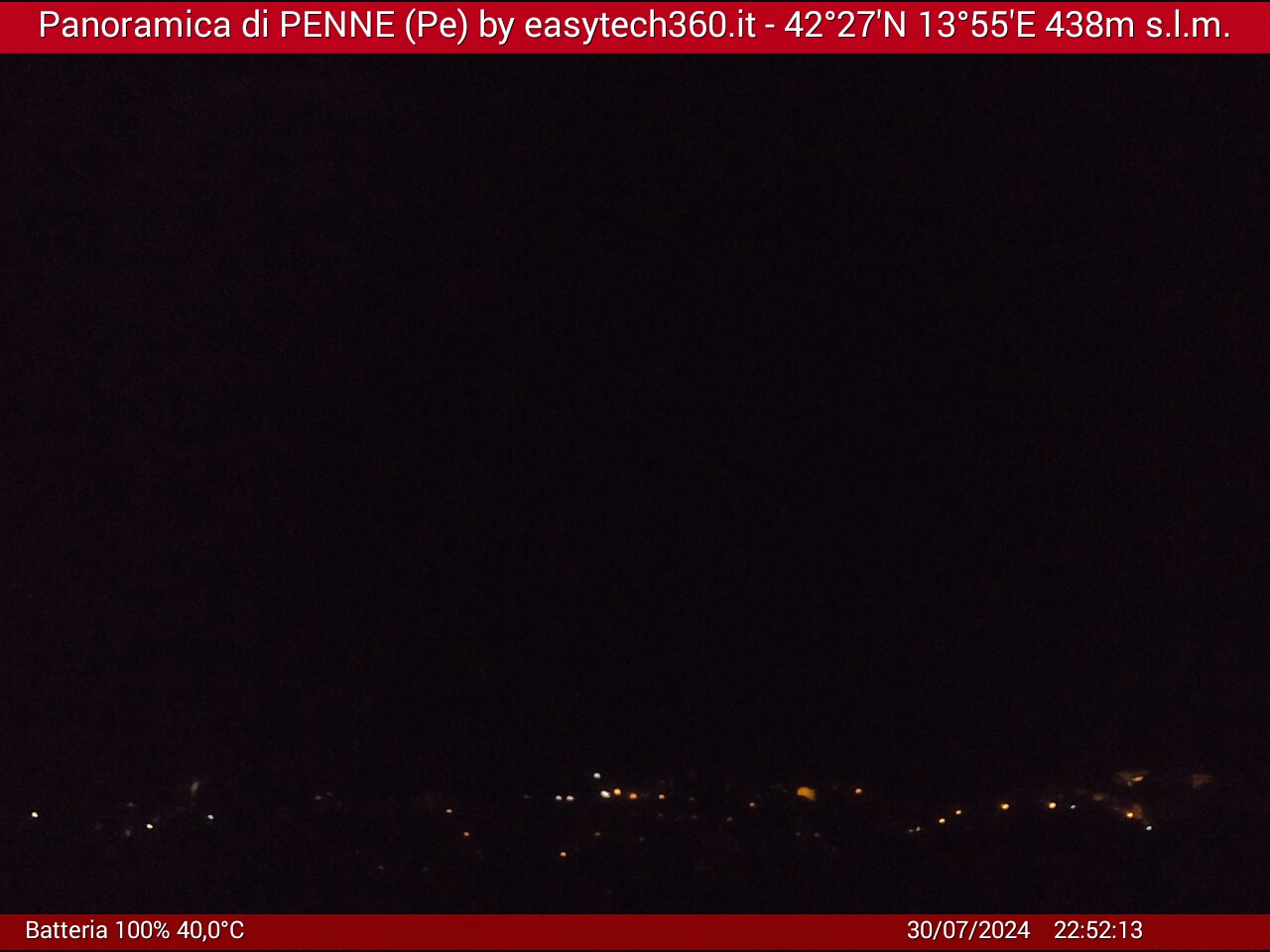 Penne panoramica vista nord