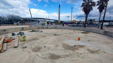 L'attacco di Frattarelli e del comitato Strada parco: "Alla Madonnina spazzato via il verde per l'ennesima fontana di cemento" [FOTO]