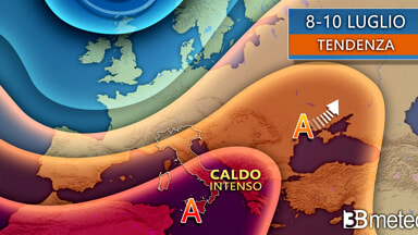 Nel fine settimana qualche temporale al nord, poi spazio al caldo africano