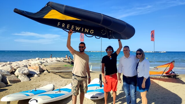 Windsurf, inaugurato a Montesilvano il nuovo centro del campione Andrea Papa