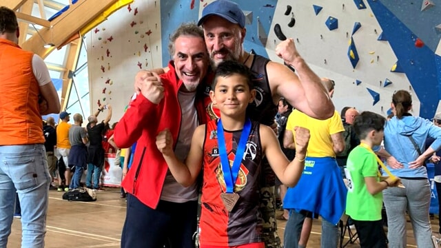 Diego Di Luca della Gollum Climbing Academy di Pescara sul podio dei Campionati Italiani Giovanili