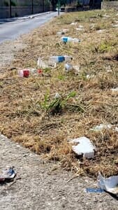 La segnalazione di una residente: "Rifiuti abbandonati in via dell'Emigrante e scarsa pulizia"