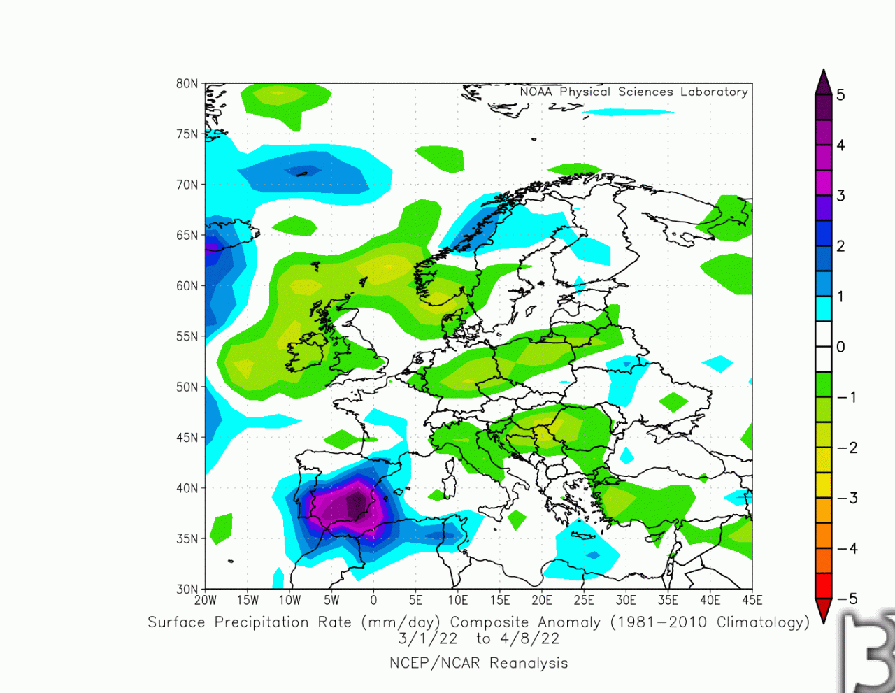 anomalie piogge primi 40 giorni di primavera