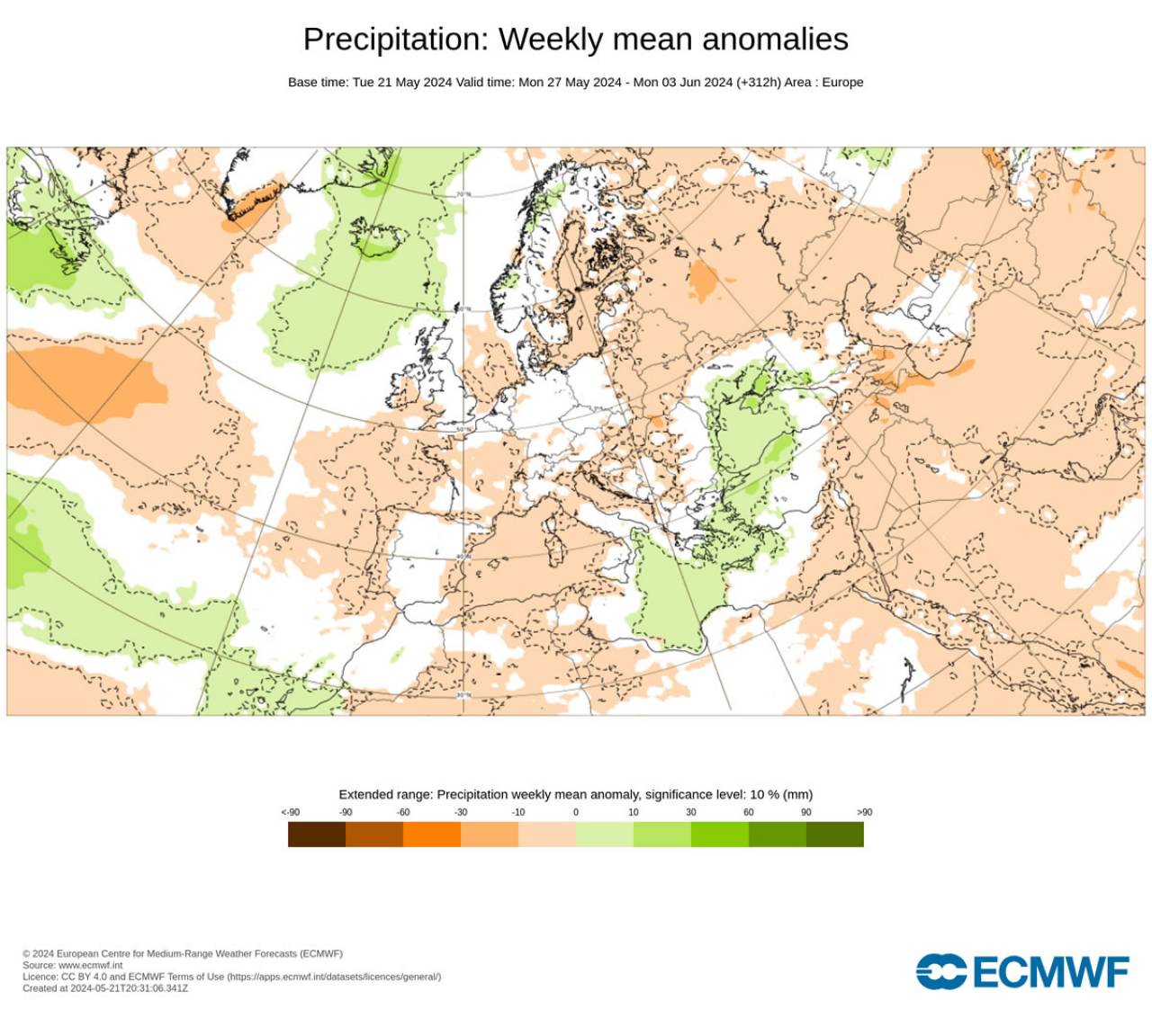 anomalie precipitazioni Ecmwf anomalie precipitazioni Ecmwf
