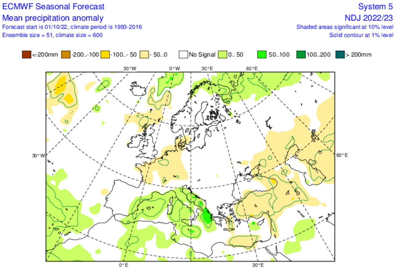 anomalie precipitazioni secondo Ecmwf anomalie precipitazioni secondo Ecmwf