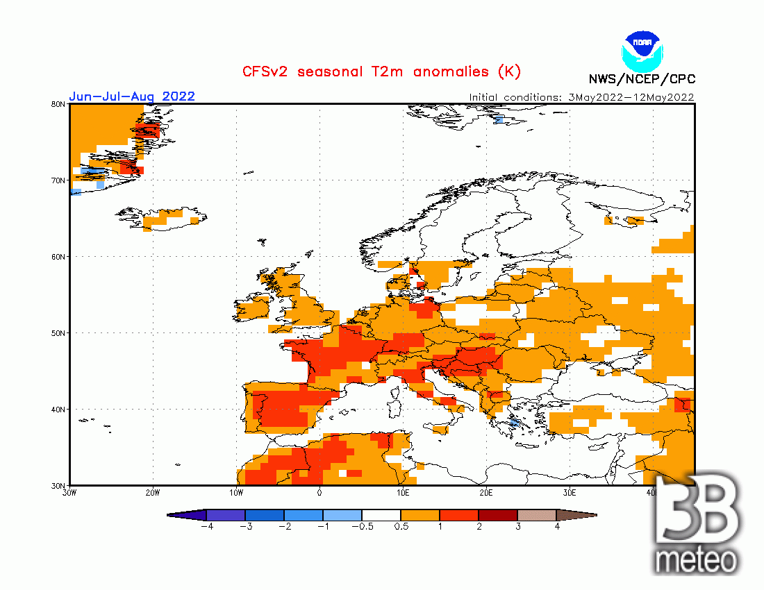 anomalie temperature estate secondo la Noaa anomalie temperature estate secondo la Noaa