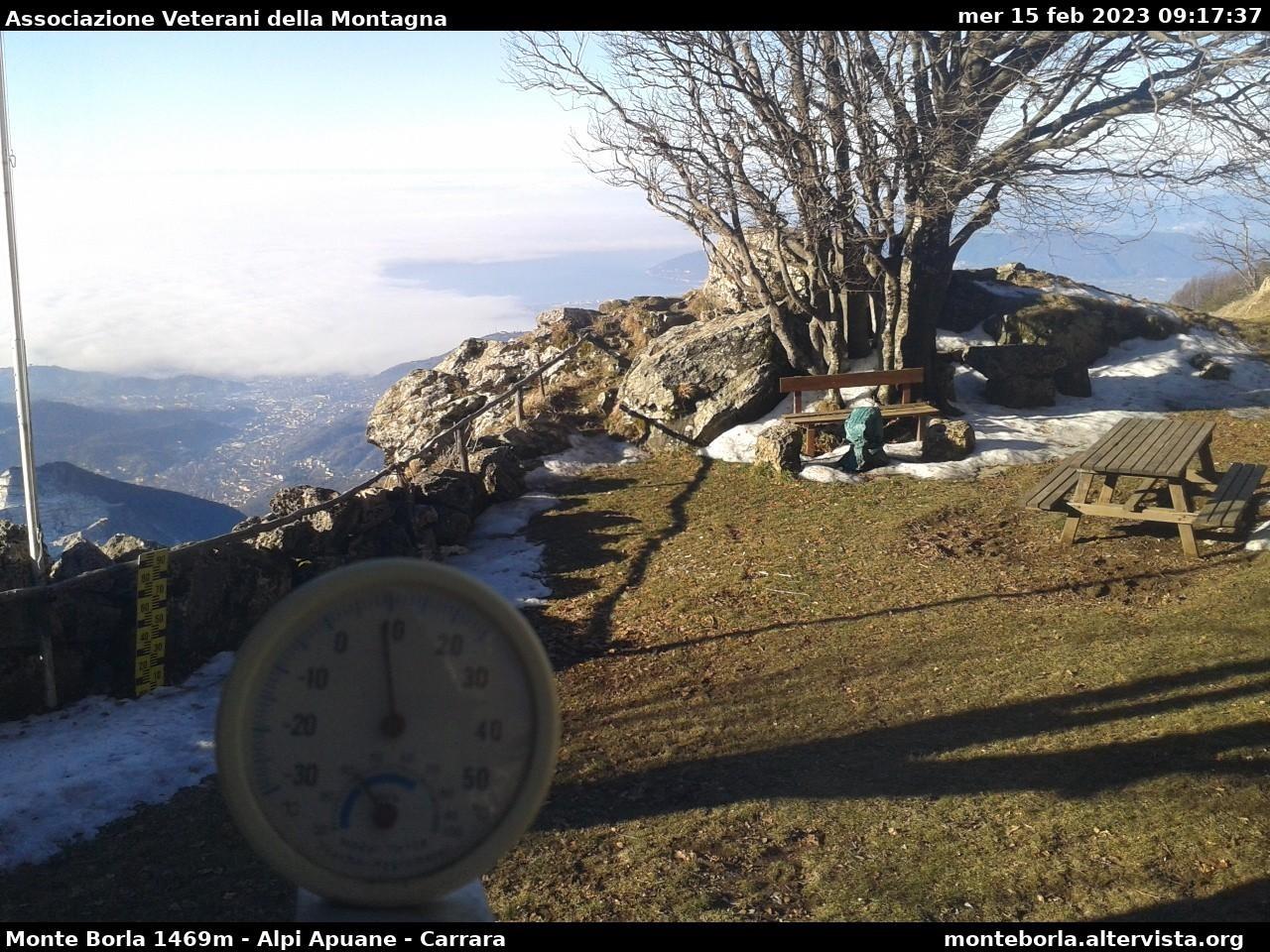 Caligo visto dall'alto in provincia di Massa-Carrara