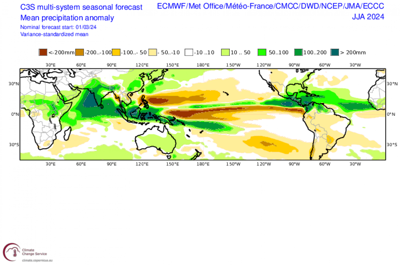 estate 2024: anomalie precipitazioni fonte copernicus