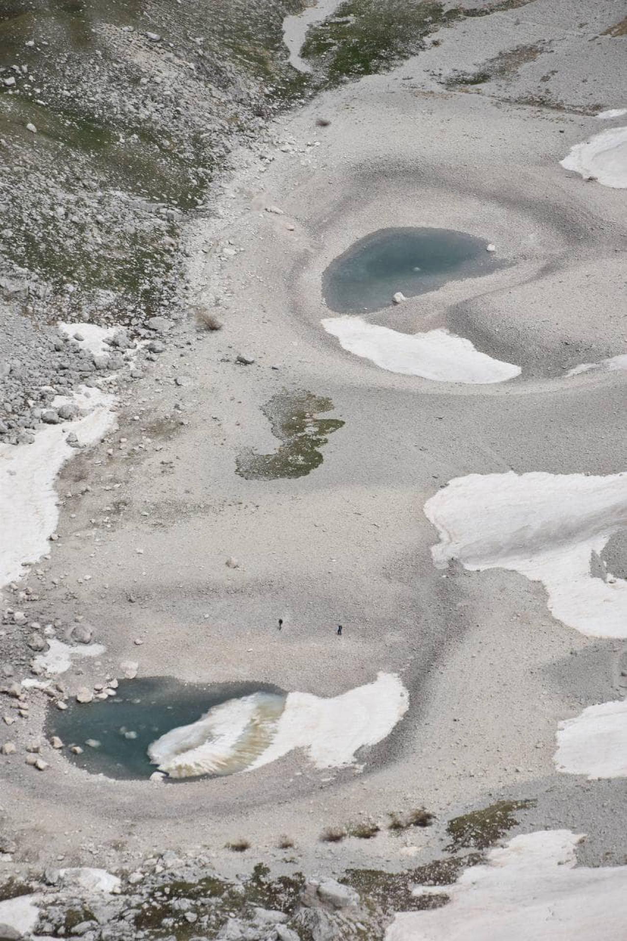 Il lago di Pilato come si presentava a fine maggio