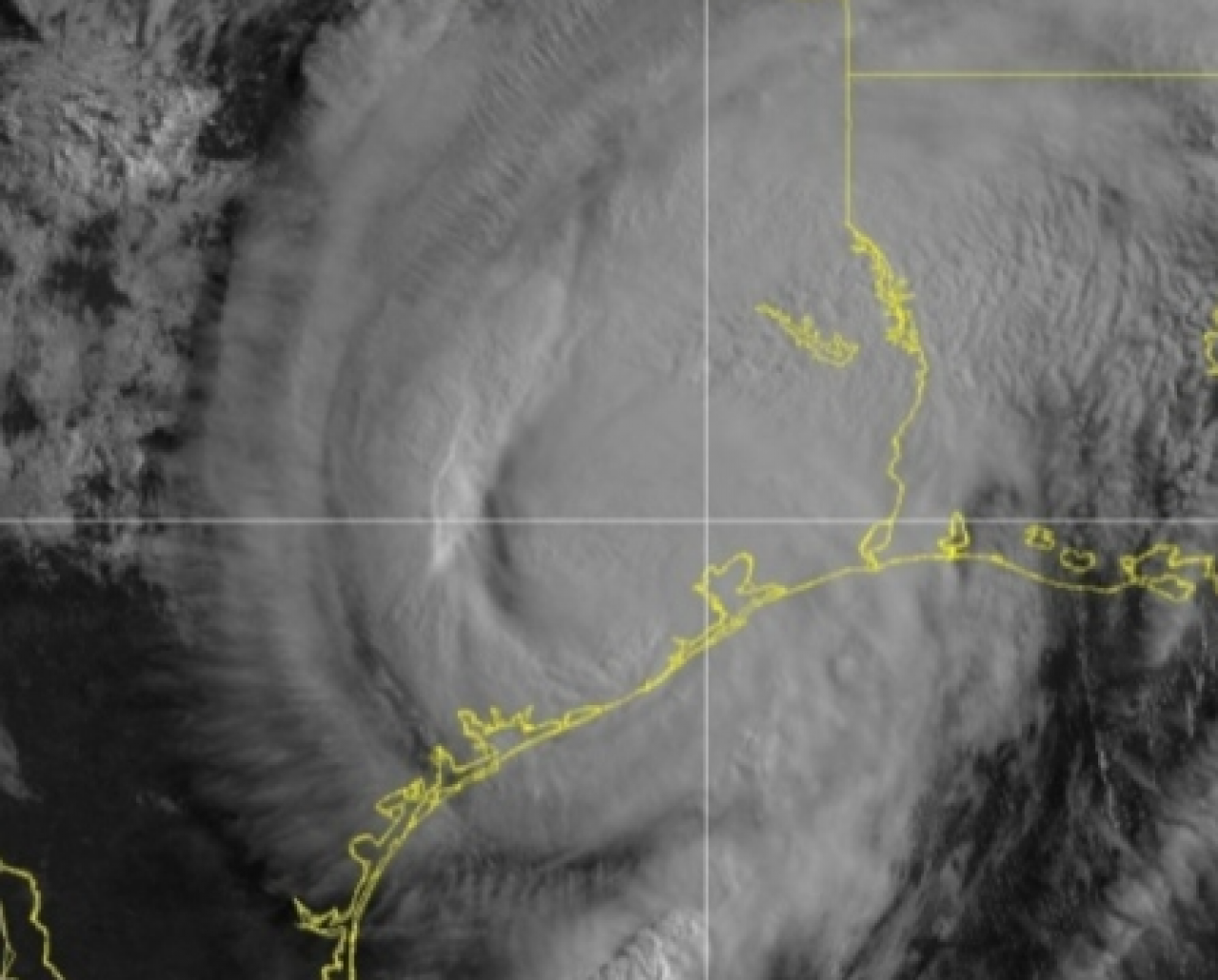 L'uragano Beryl visto dal satellite luned&igrave; 8 luglio