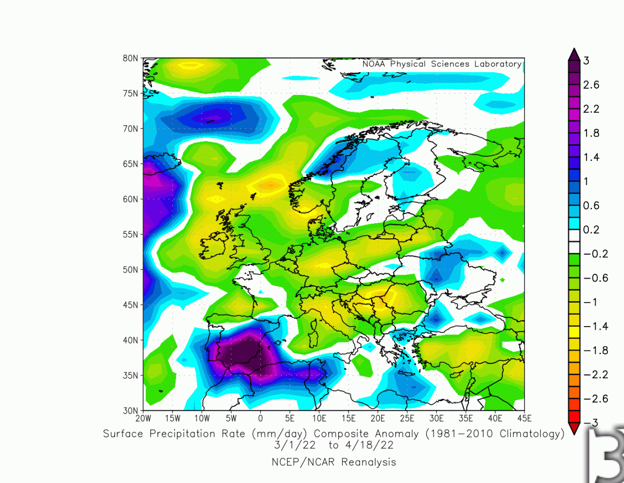 primavera secca in Europa