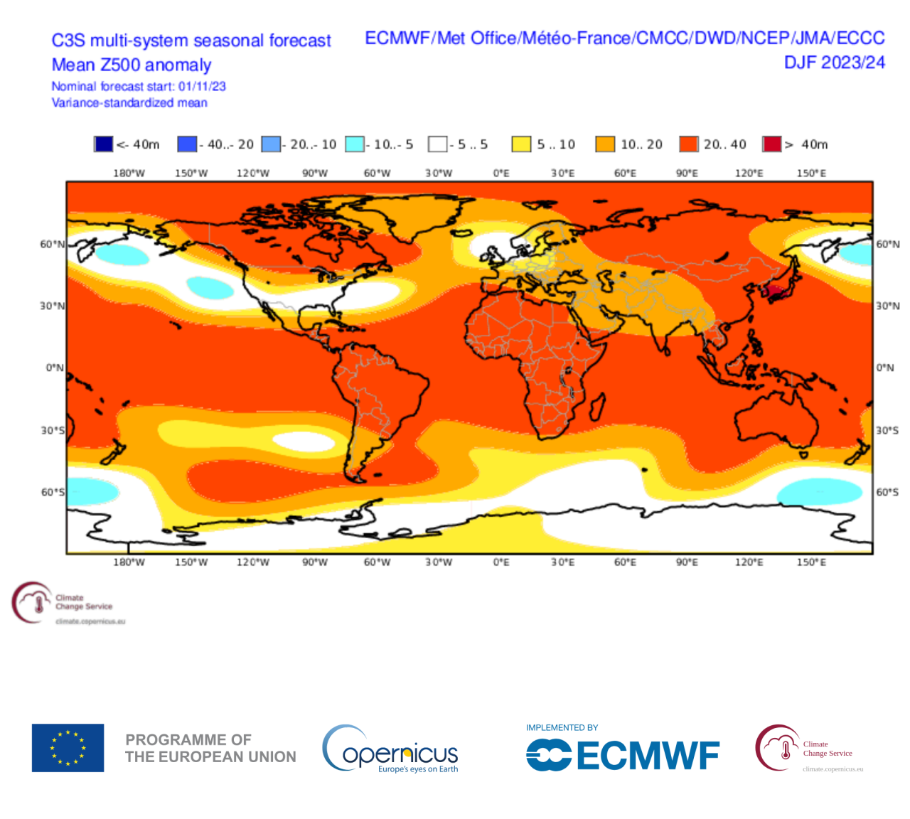 Stagionali proposte dal multi system di Copernicus 