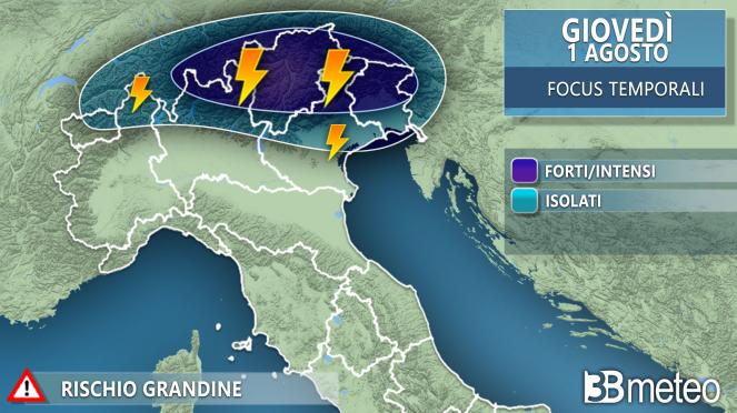 Focus temporali giovedì Focus temporali giovedì