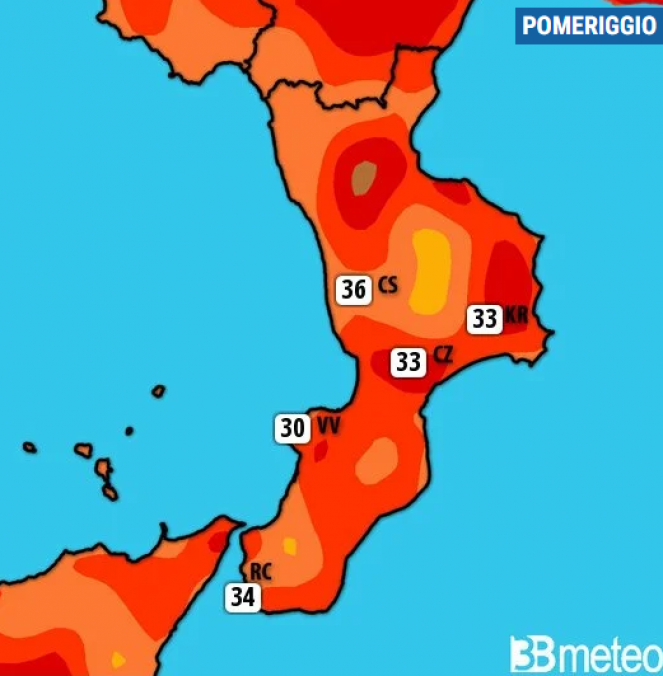 Meteo Calabria. In compagnia dell'anticiclone ma anche qualche isolato temporale. Caldo in aumento nel weekend