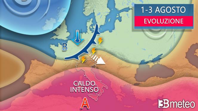 Meteo - Evoluzione tra giovedì e sabato Meteo - Evoluzione tra giovedì e sabato