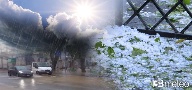 Meteo - Forti temporali e grandine tra mercoledì e venerdì Meteo - Forti temporali e grandine tra mercoledì e venerdì