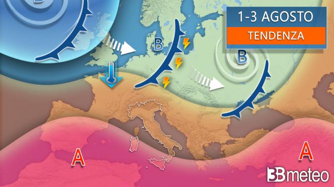 Meteo - Tendenza inizio agosto Meteo - Tendenza inizio agosto