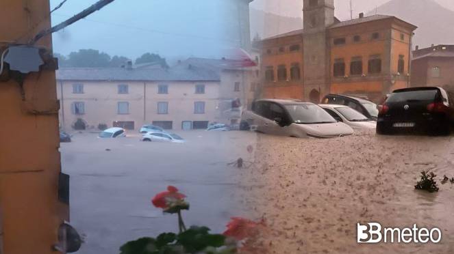 Meteo, terribile alluvione nelle Marche nella provincia di Pesaro, Cantiano travolta dal fango Meteo, terribile alluvione nelle Marche nella provincia di Pesaro, Cantiano travolta dal fango