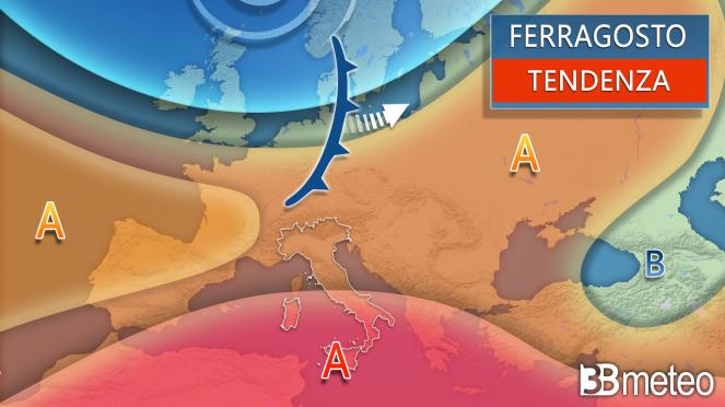 Tendenza giorni di Ferragosto 13-16